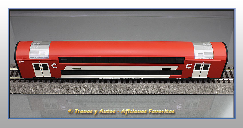 Coche pasajeros cercanias ESB-001R de 2 pisos - Renfe